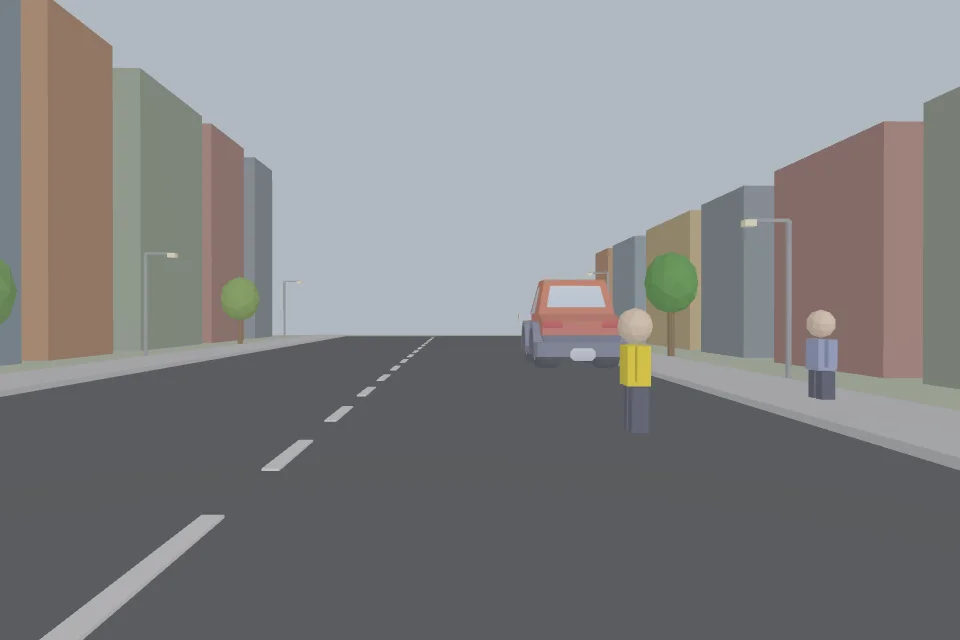 Voorbeeld van een gegenereerde oefensituatie: kinderen langs de weg: wat doe je?